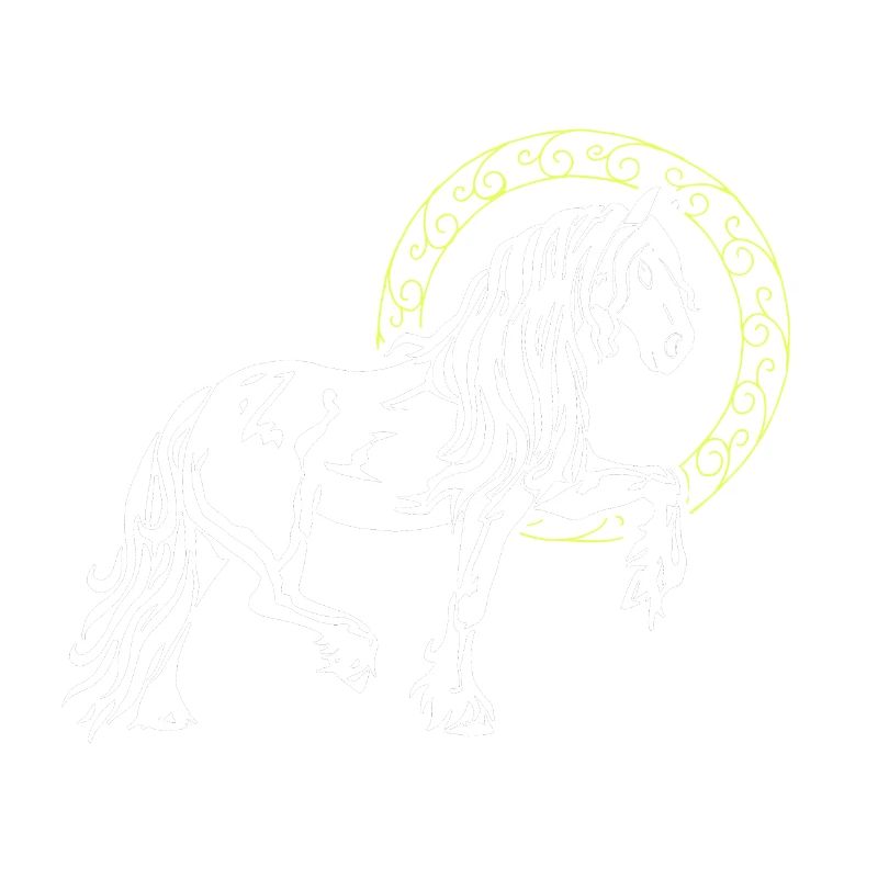 Friese Horse Pride Funny Circle Gold Ring Gift