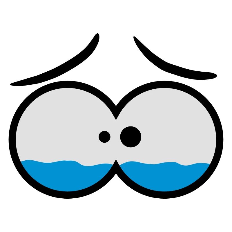 Sad Crying Comic Eyes