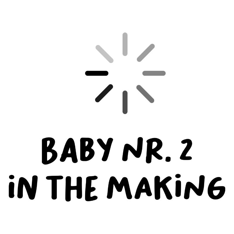 Loading Baby Nr. 2 lustiger Spruch Schwangerschaft