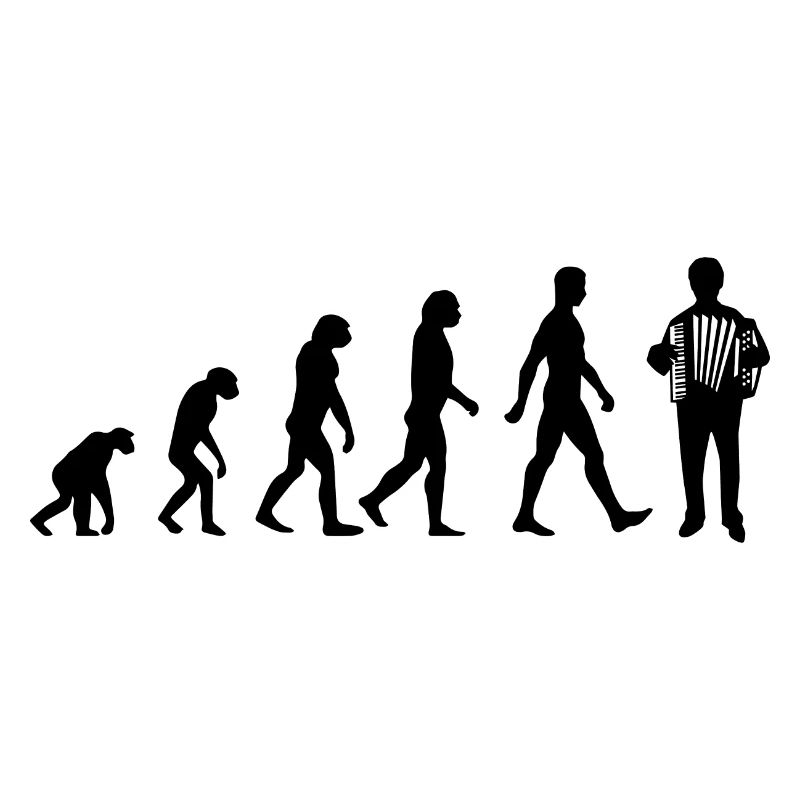 Evolution Geschenk Akkordeon Ziehharmonika