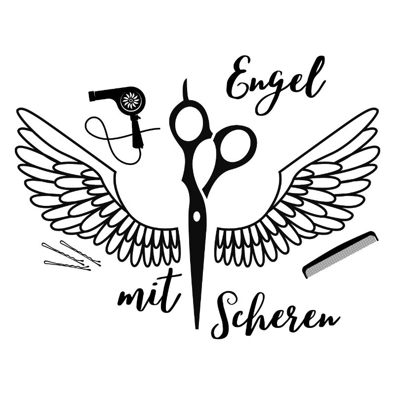 Engel mit Scheren
