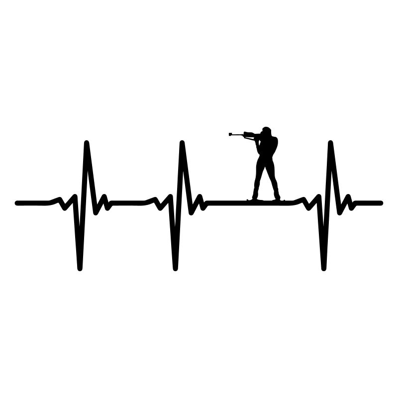 Biathlon Herzschlag Vector