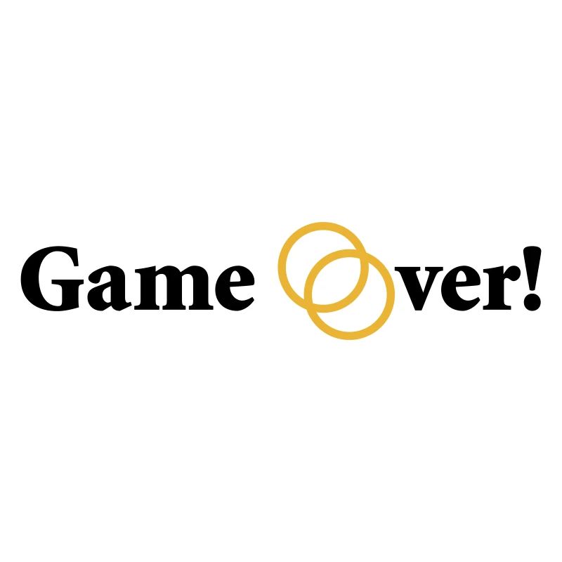 Game over Hochzeit Ehepaar Braut Bräutigam Ehering