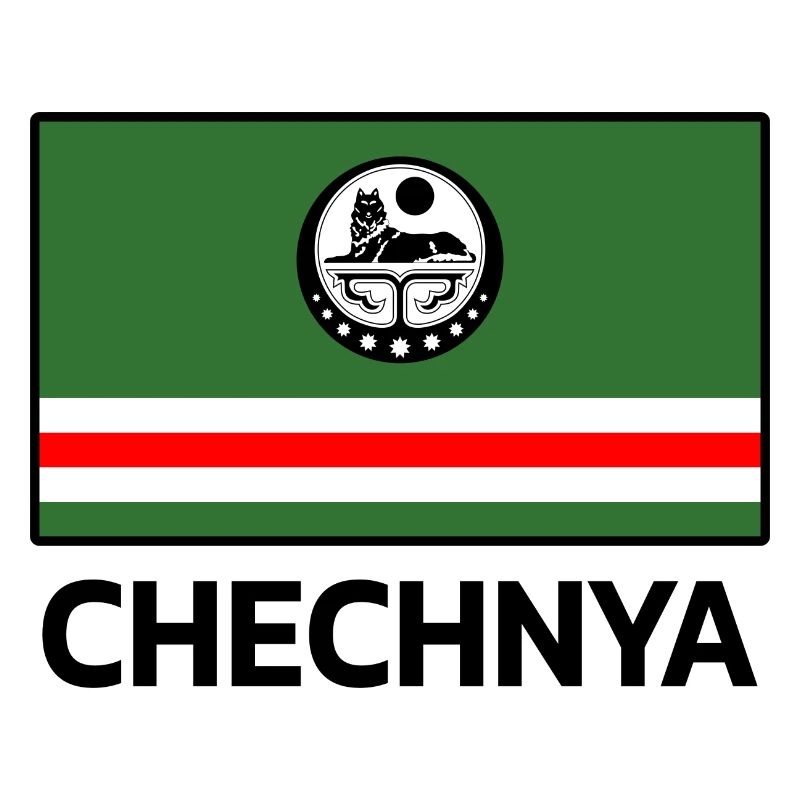 Chechnya Chechen Tschetschenien Tschetschene Flag