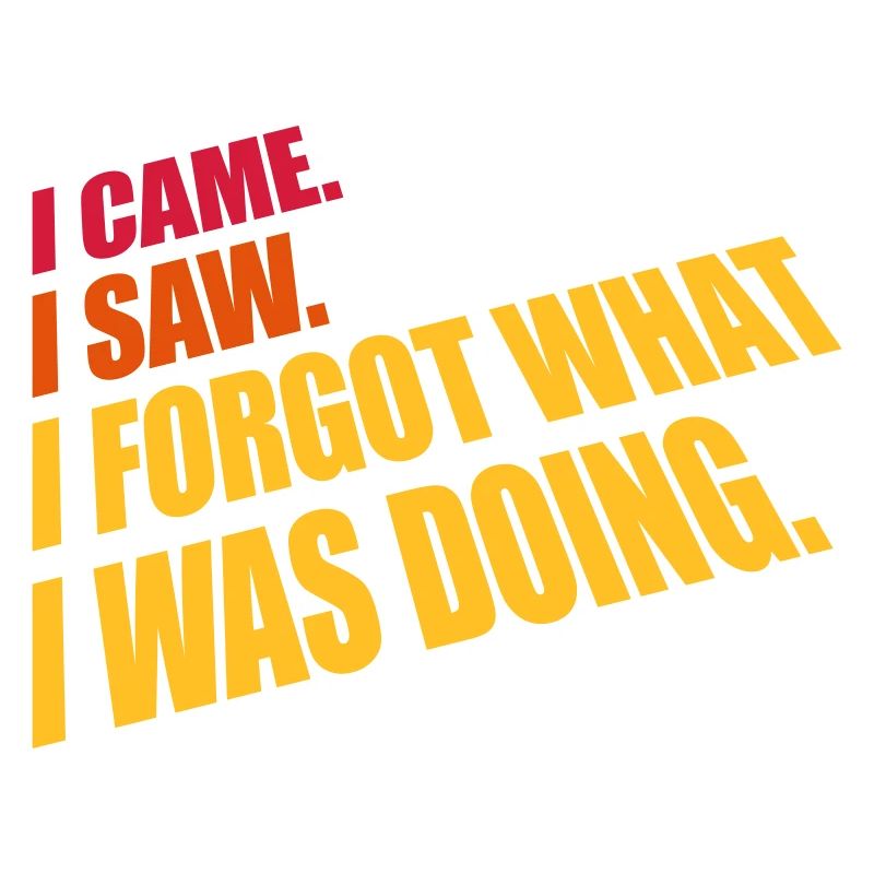 I came saw forget