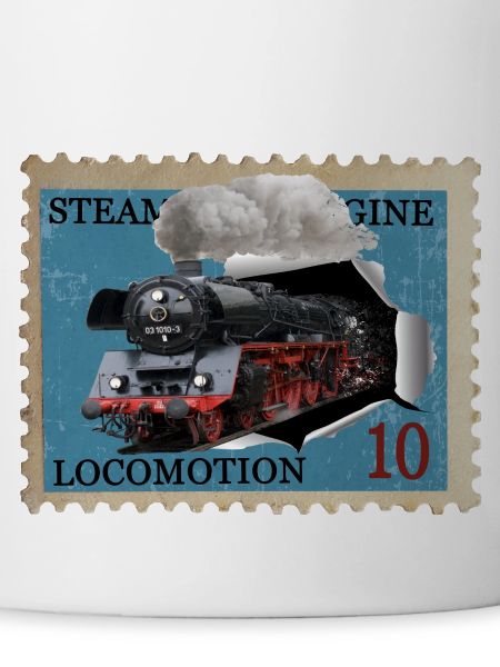 Steam locomotive stamp