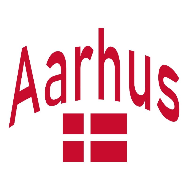 Drapeau d’Aarhus Danemark