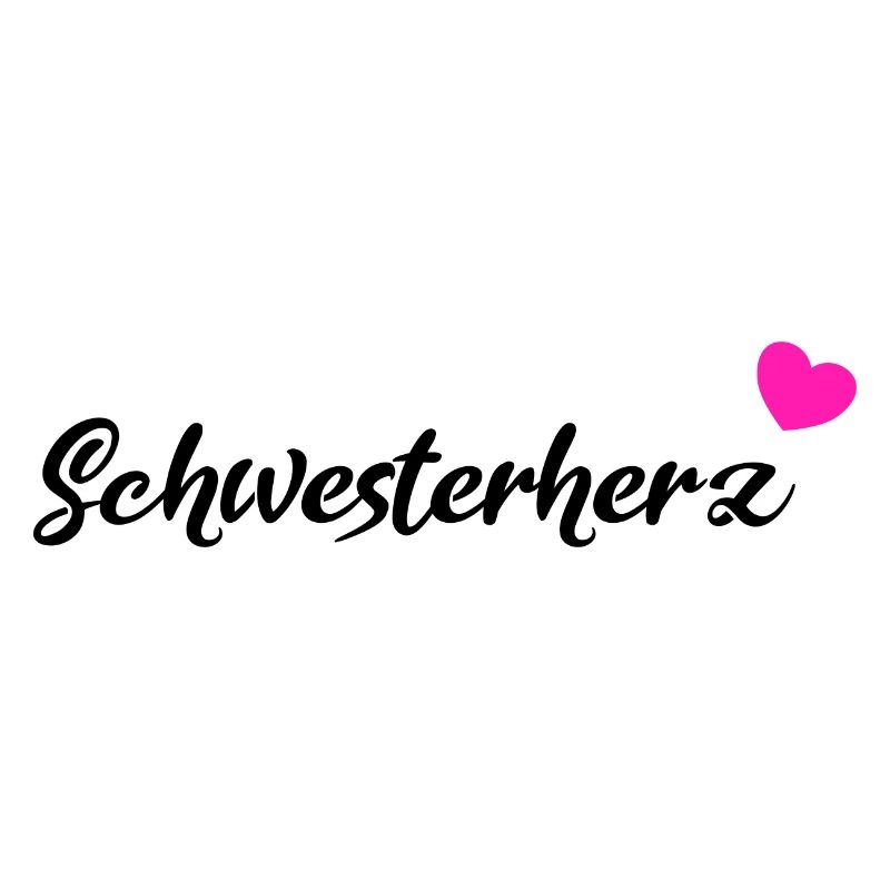 Schwesterherz Geschenk Black