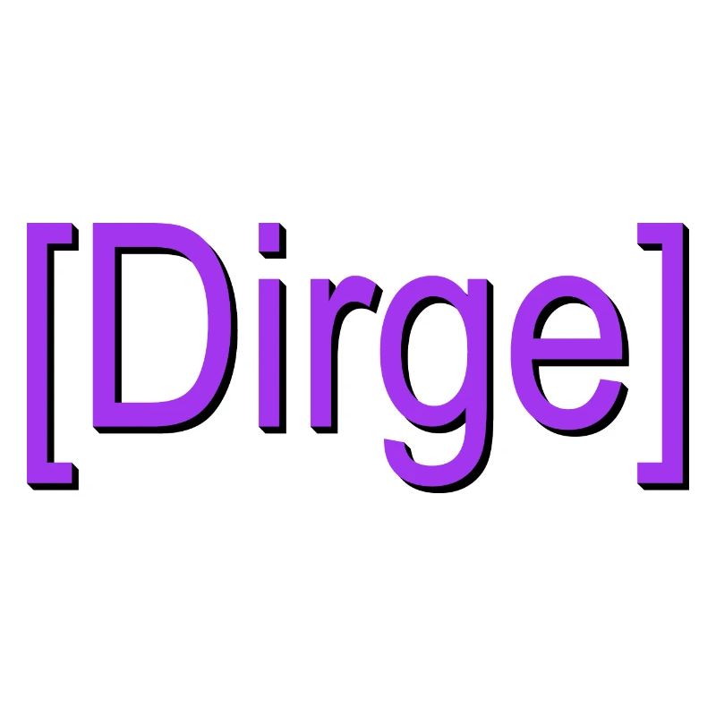 Dirge true dans la police et la couleur du chat de jeu