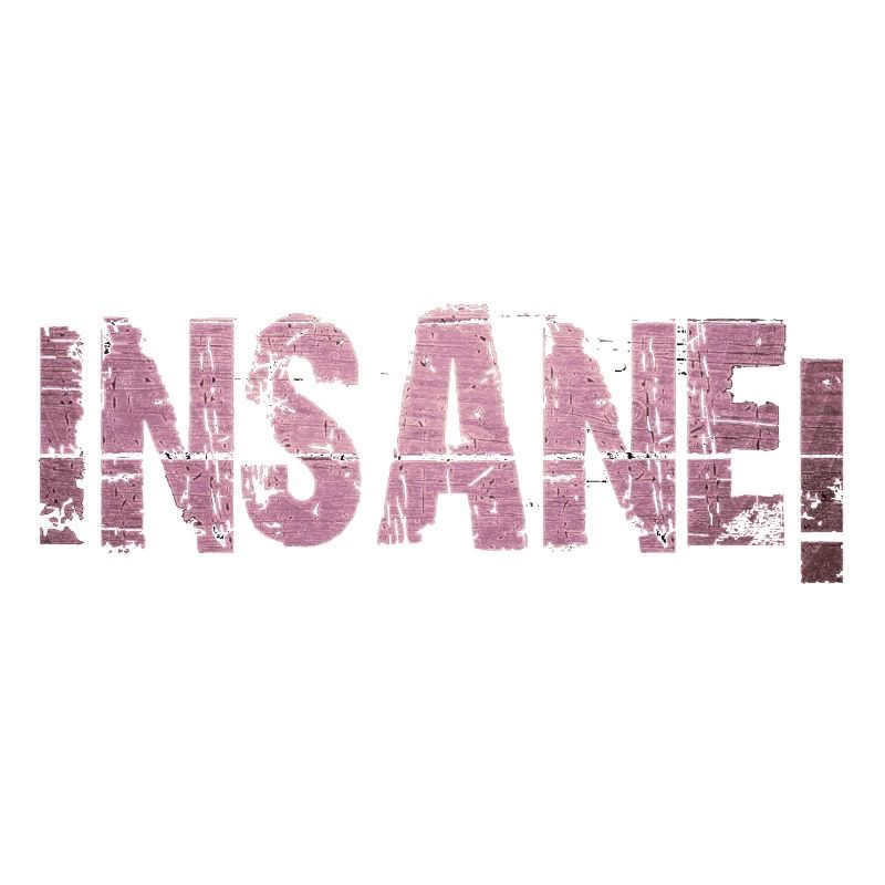 INSANE Text, Wort, grunge