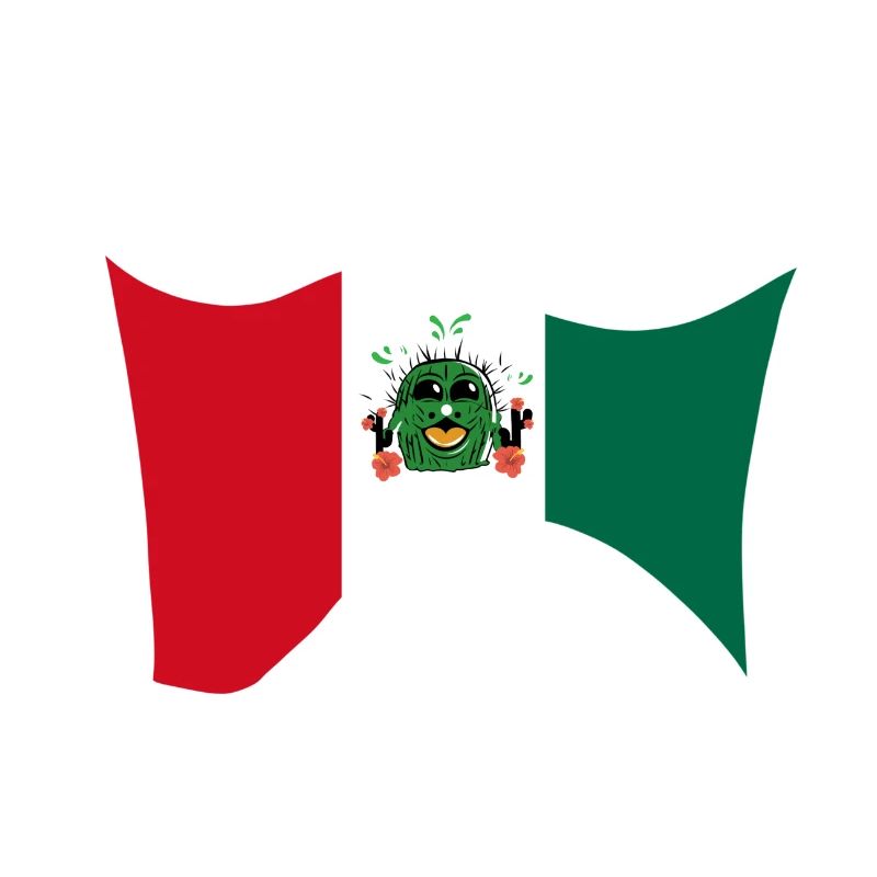 Mexico lustg with flag