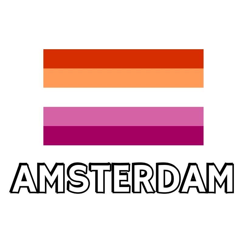 Drapeau de la fierté lesbienne d’Amsterdam