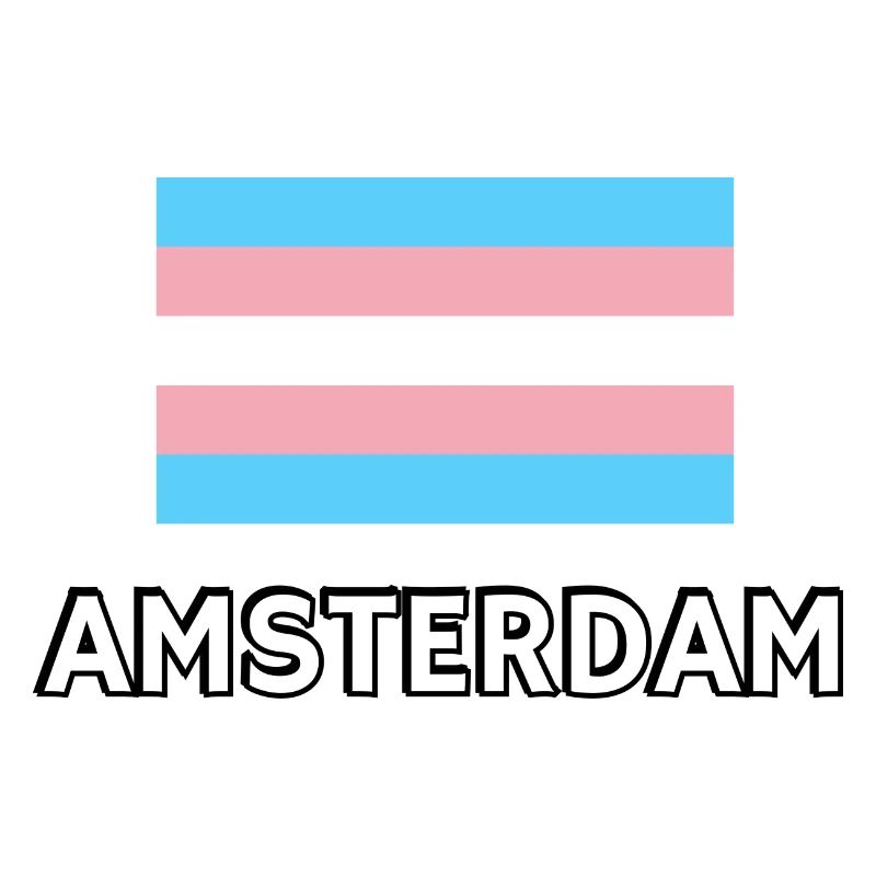 Drapeau de la fierté trans d’Amsterdam