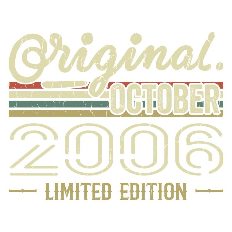 Born in October 2006 Retro Birthday October 2006