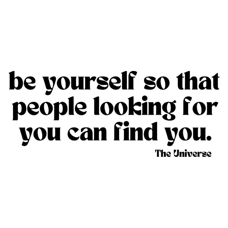 Be Yourself – Sei echt & sichtbar Design