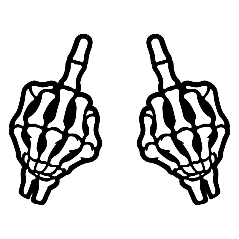 Middle Finger Hand Skeleton