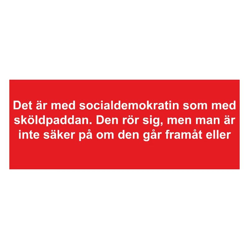 Social Democratic Turtle in Red Background