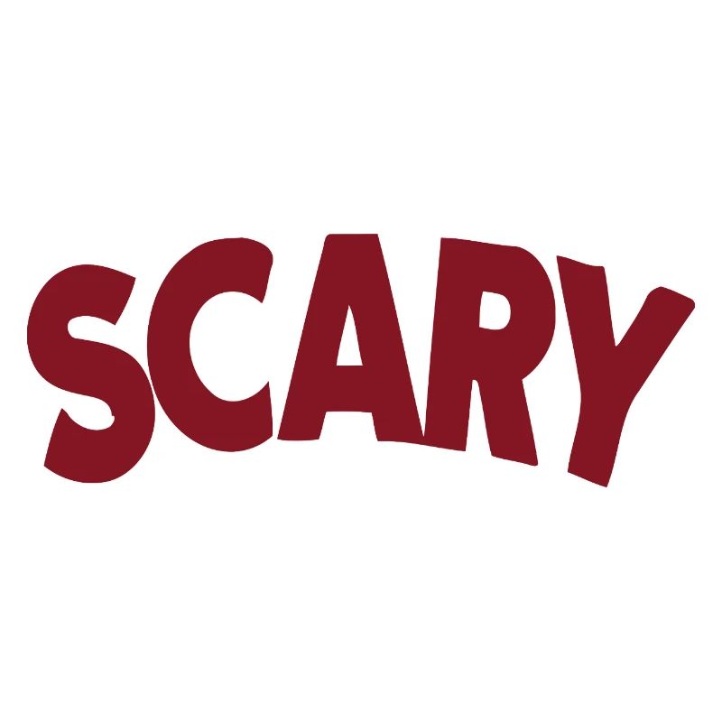 Scary Red Bold Lettering