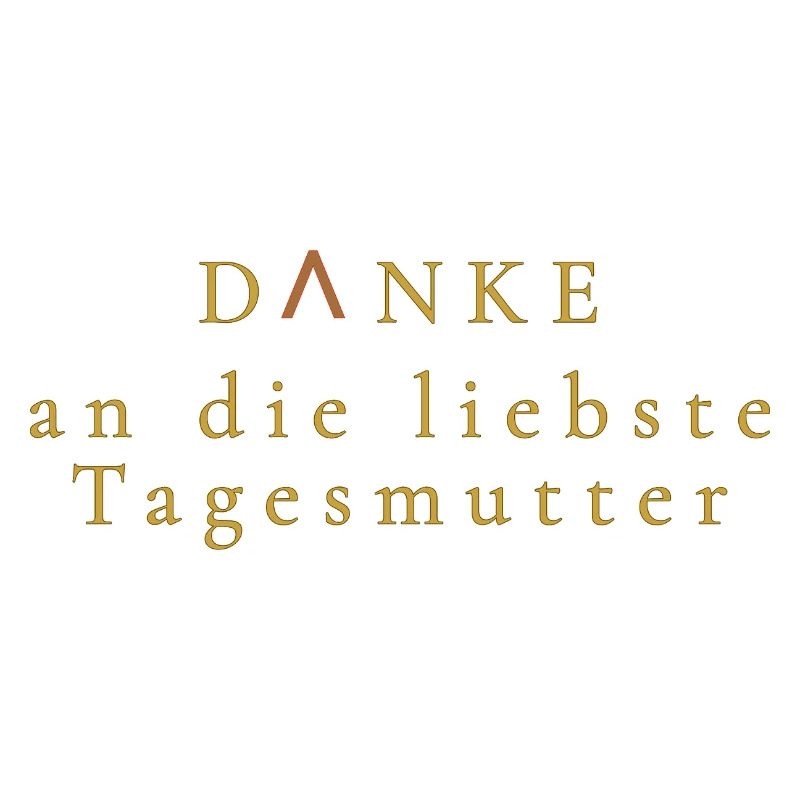 Danke Tagesmutter Goldschrift