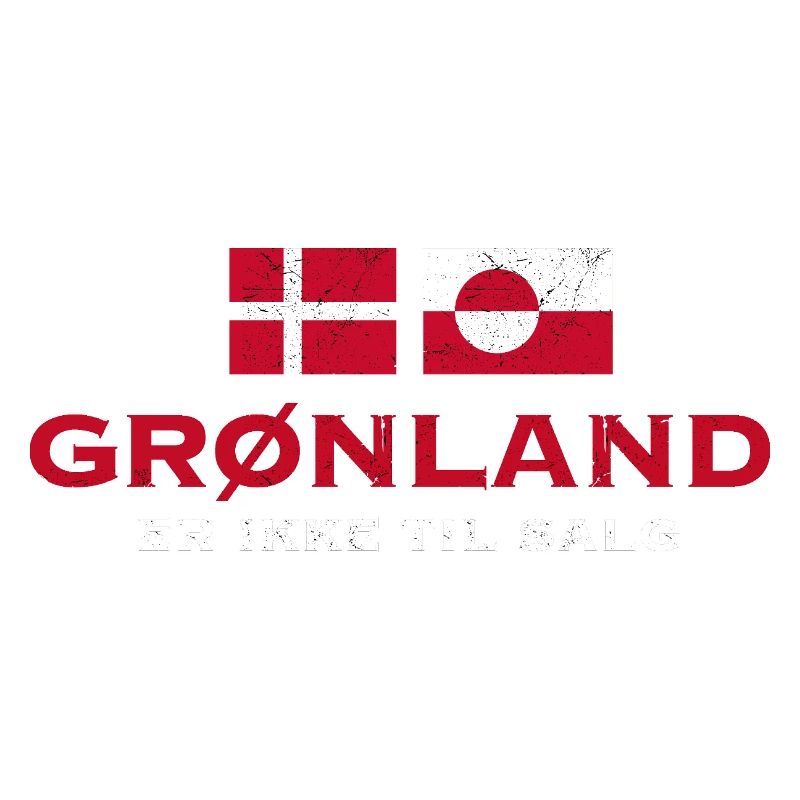 Greenland Flag Distress Unity