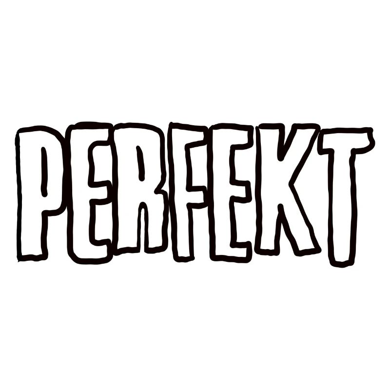 PERFEKT Großbuchstaben Typo unperfekt 