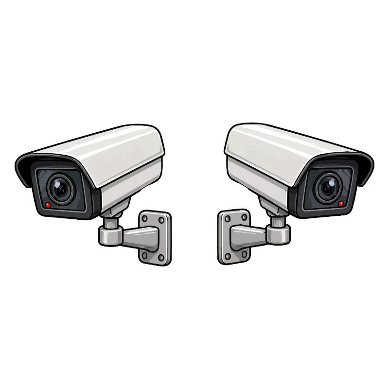 Art de surveillance à double caméra