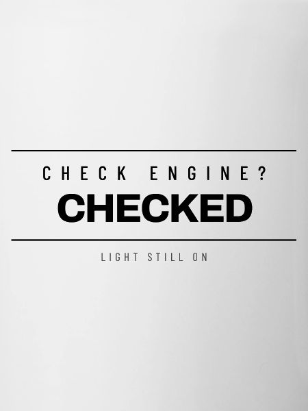 Mechaniker - Check Engine Checked - Werkstatt