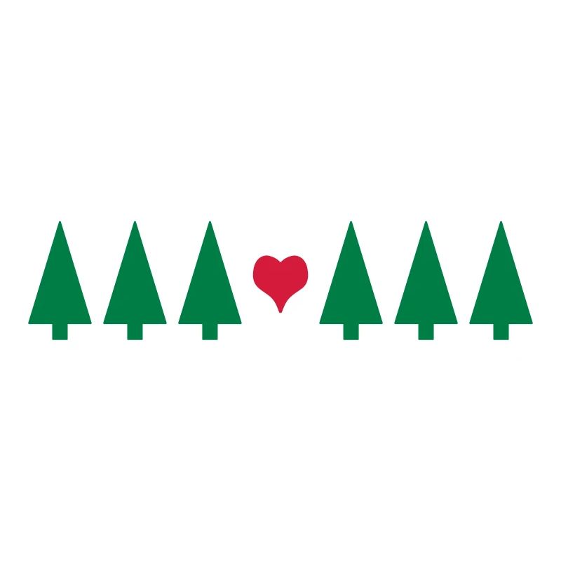 Weihnachtsbaum mit Herz