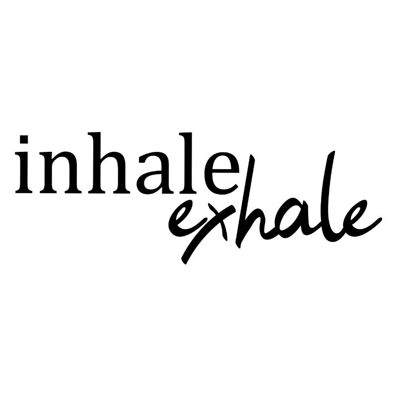 Inspirez expirez devise vie disant déclaration