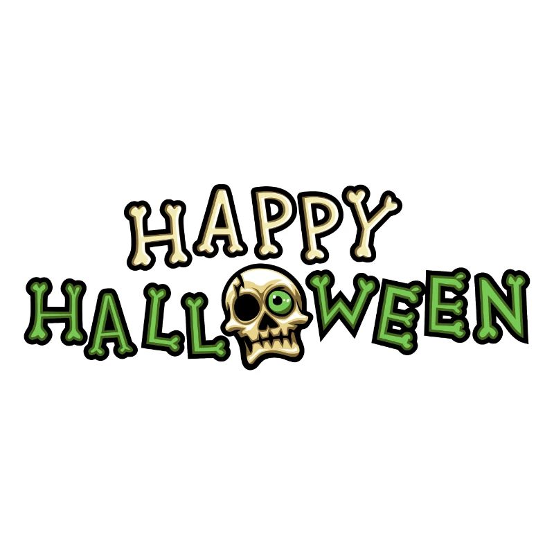 Happy Halloween spell skull Skull bone