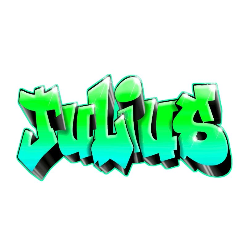 Julius Graffiti Vert Green