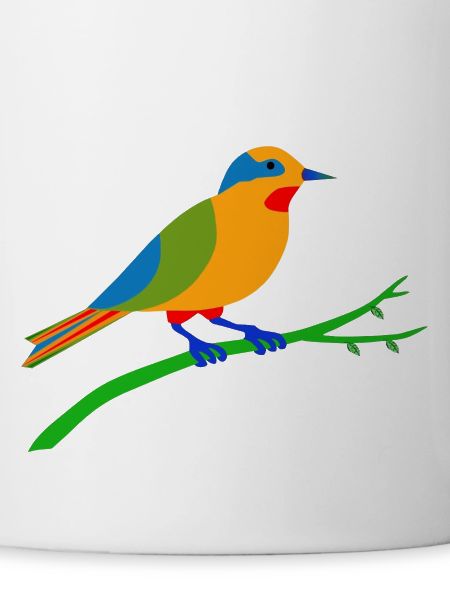 mehrfarbiger vogel