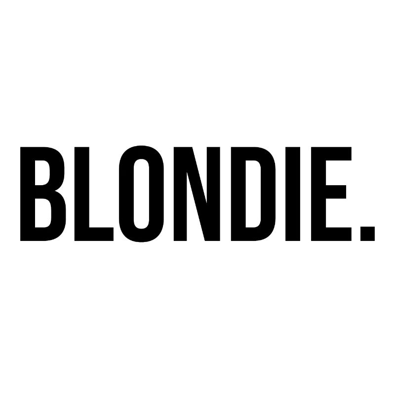 Blondie - Blondine - schwarz