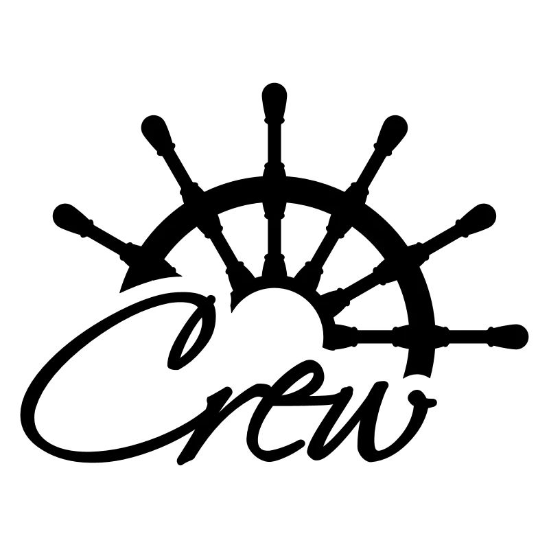 Crew Steuerrad Rang Logo