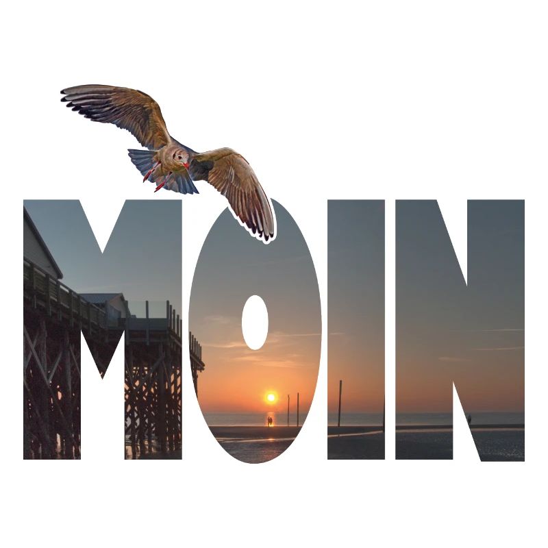 Moin (motif: Saint Peter Ording)