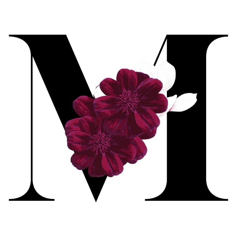 letter M flowered