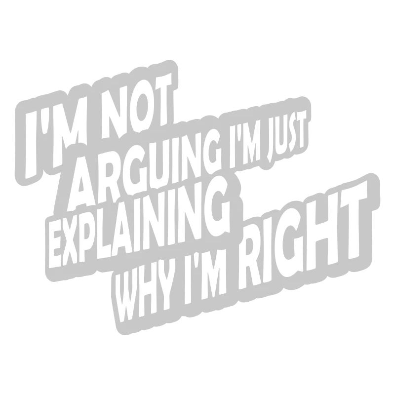 I m not arguing