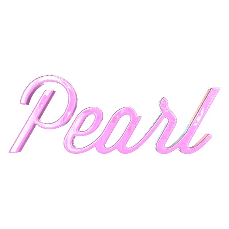 Pearl Stylized Text