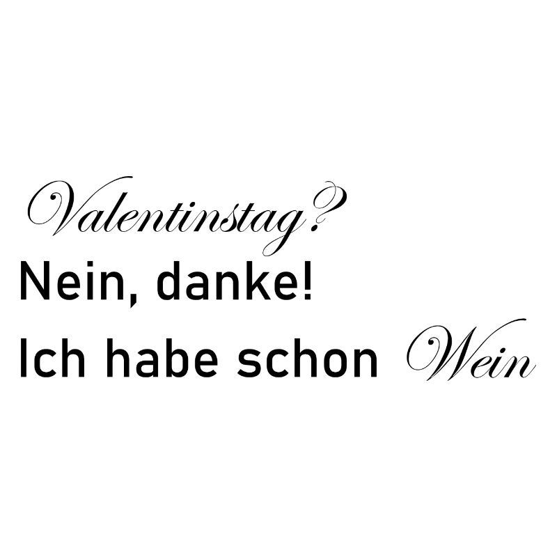 Valentinstag Wein nein Danke Geschenk Geschenkidee