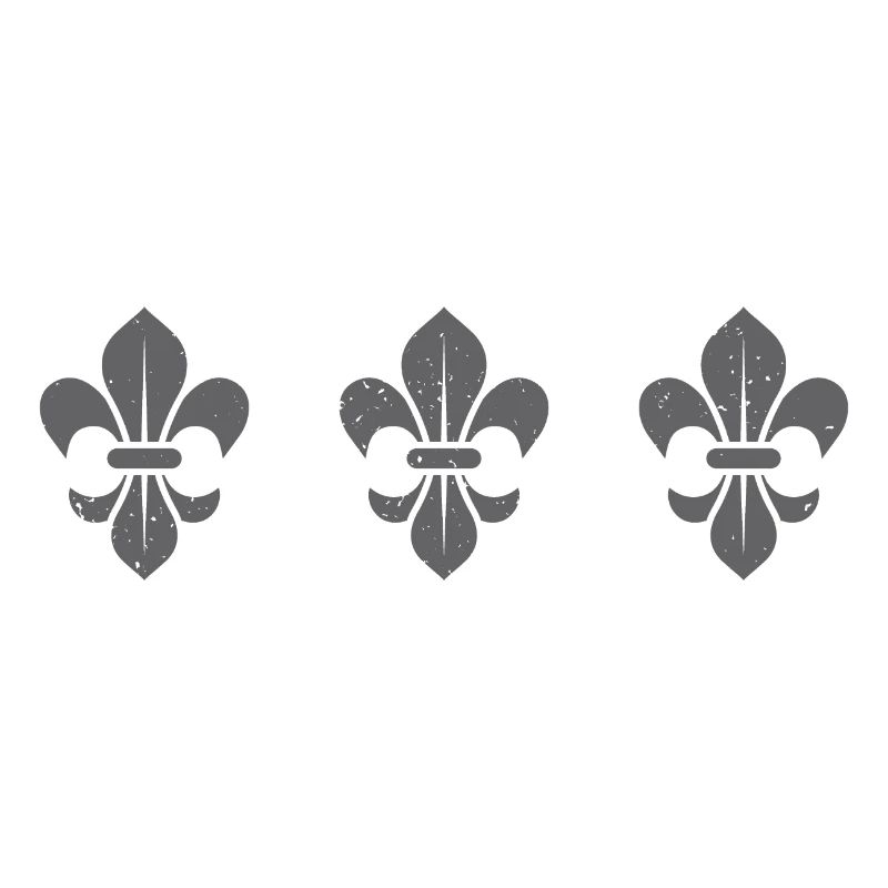 Fleur De Lys / dark grey