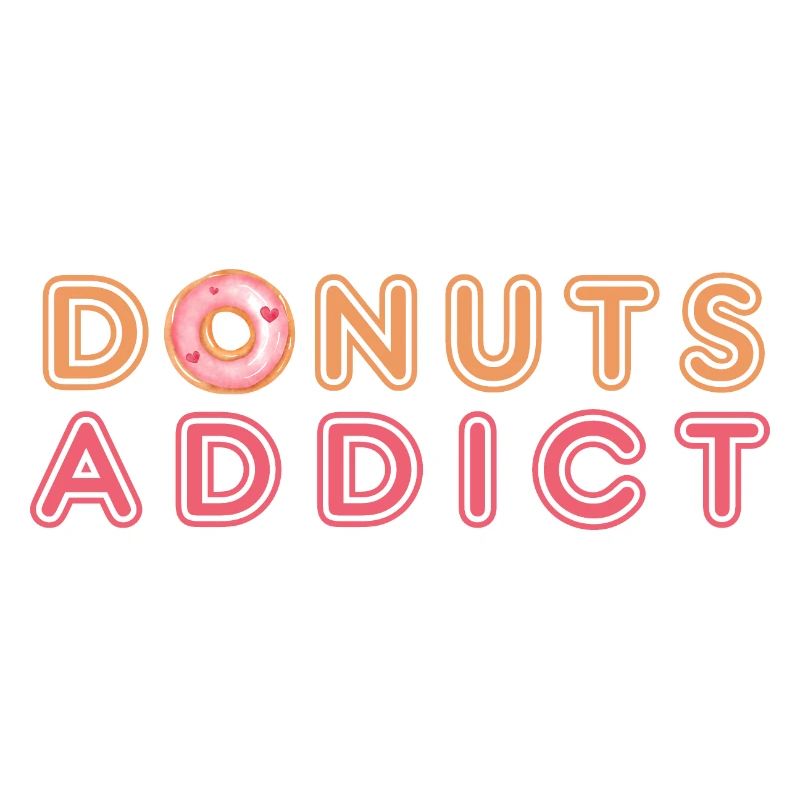 Donuts süchtig rosa Liebe