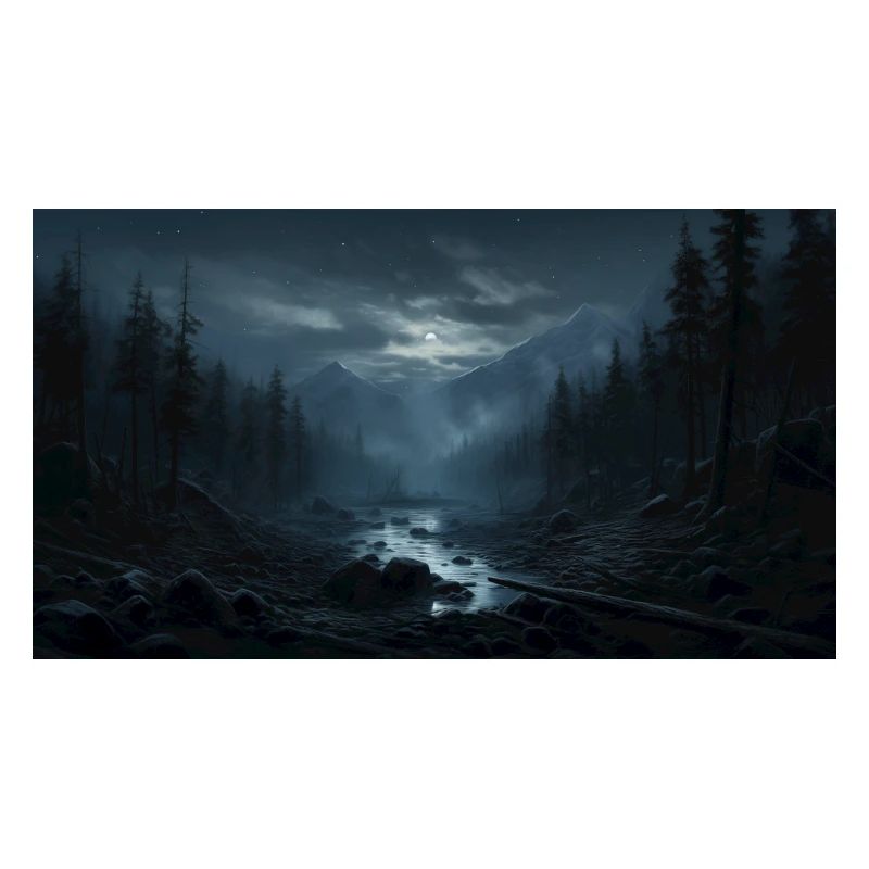Mountain Scene with a River