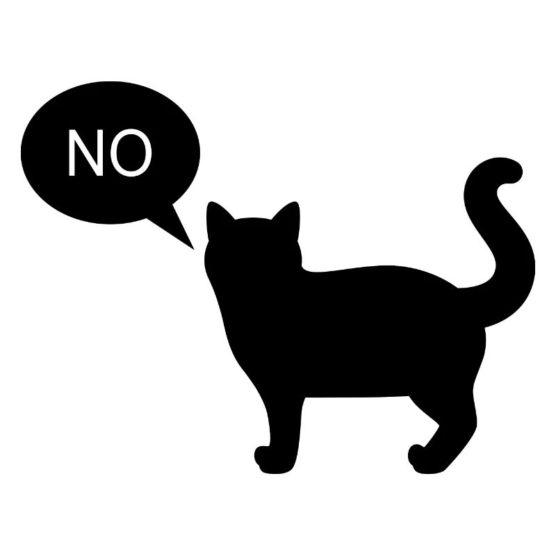 Cat says no
