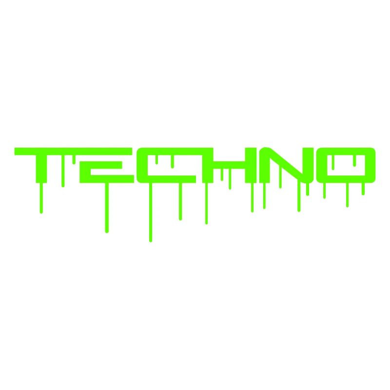 Techno Green Graffiti Spray Drop Musique Dicton