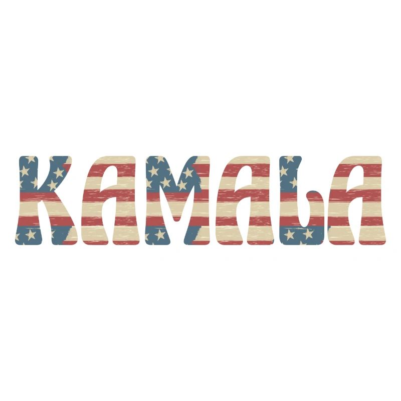 Kamala Drapeau américain dans le texte