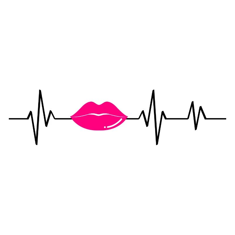 Pink Heartbeat Lips - Geschenkidee