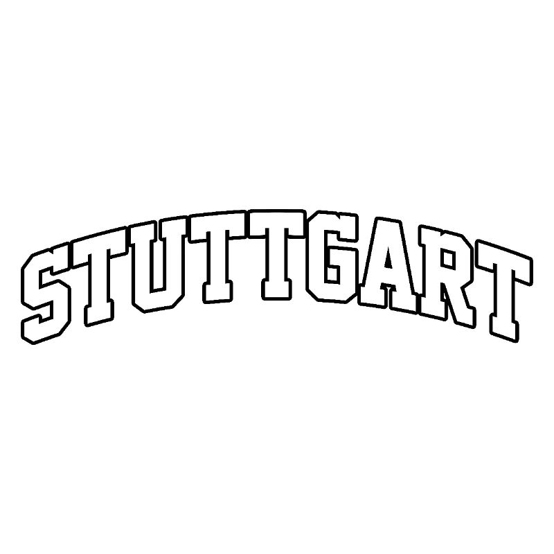 Stuttgart logo: Collegiate design with a modern style