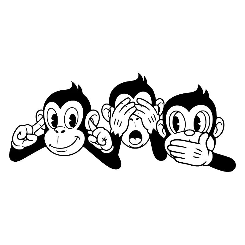 3 wise monkeys