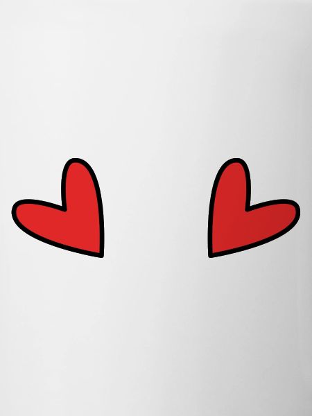 Red Minimalist Childish Heart