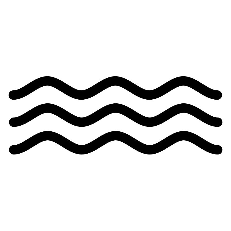 Signe abstrait pour l’eau